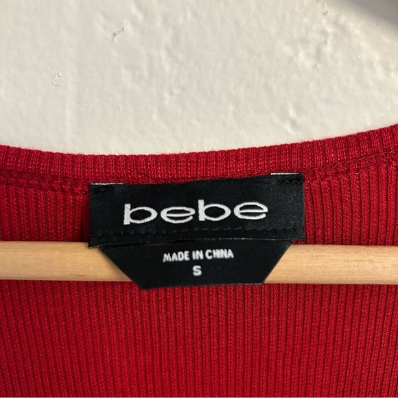 NWT Bebe Red Bedazzled Sleeveless Maxi Dress, Size S - Picture 4 of 8